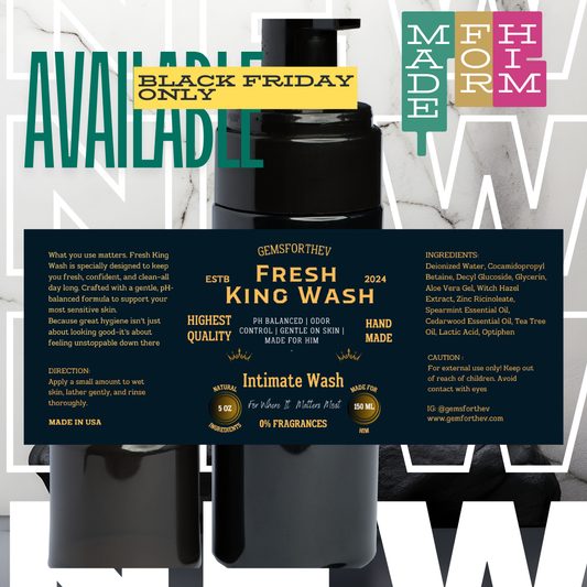 👑 King Fresh Men’s Wash – Keep Him Fresh, Clean, and Confident Every Day!