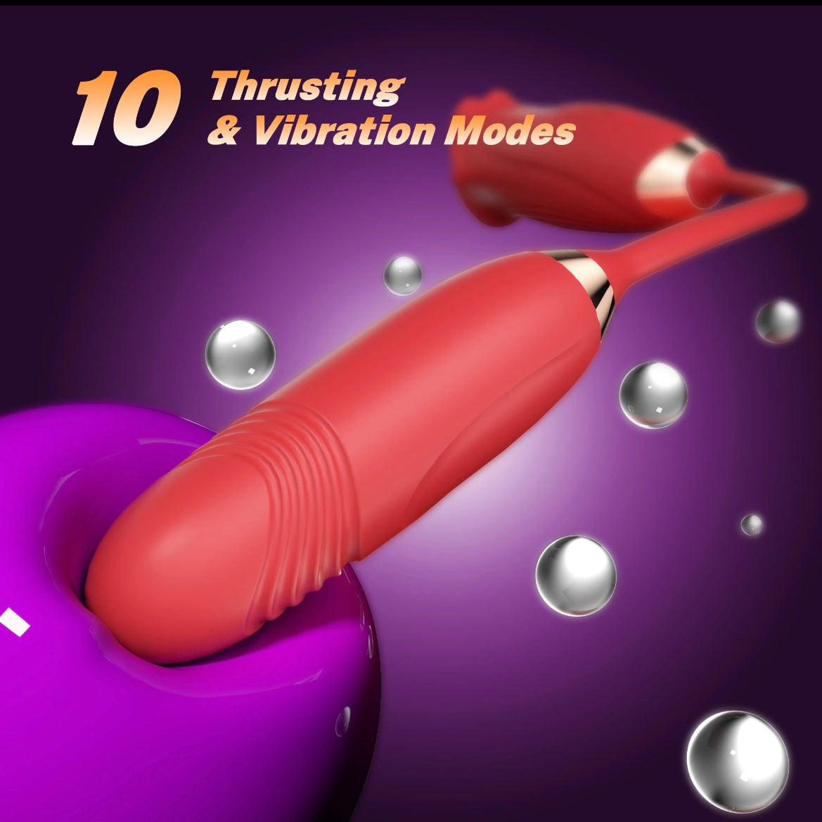 Sheet Soaker Toy 🌹(Mouth Licking Vibrator And Thrusting Vibration Bullet Stimulator Regular price)